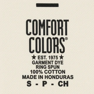 Comfort Colors printed label