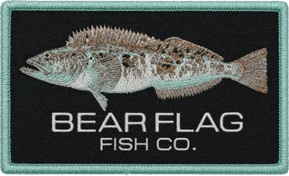 Bear Flag Fish Co embroidered patch