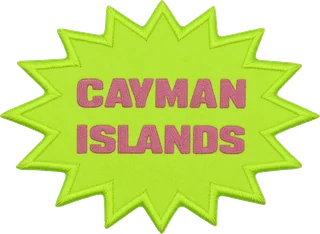 Cayman Islands embroidered patch