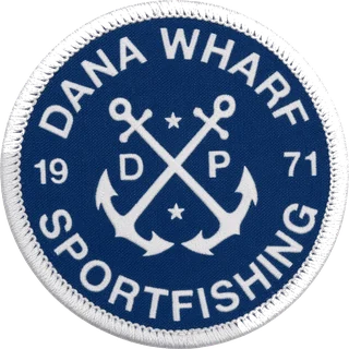 Dana Wharf Sportfishing embroidered patch