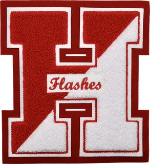 Flashes chenille letter patch