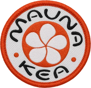 Mauna Kea embroidered circle patch