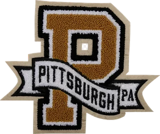 Pittsburgh chenille letter patch